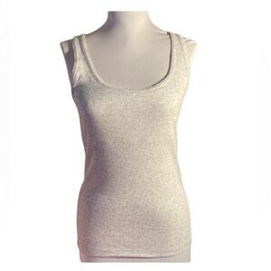 NWT Old Navy Women's Light Gray Heather Tank Top Racer Back